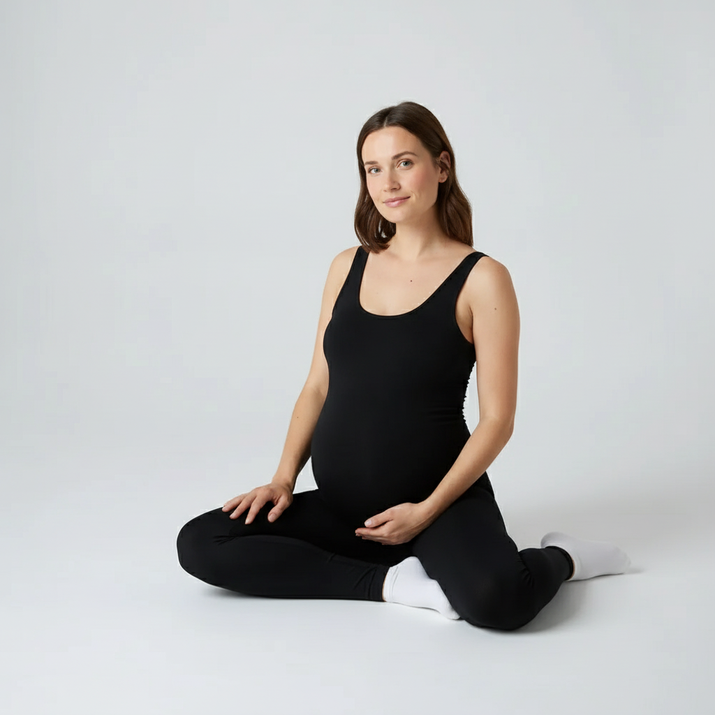 Elastisch und bequem/Dein Bauch wächst? Kein Problem: Der flexible Stoff passt sich jeder Bewegung an, ohne zu drücken. Einfach reinschlüpfen und wohlfühlen.